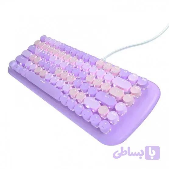 کیبورد مکانیکال سیمی مافی مدل CANDY M Purple — تصویر 1