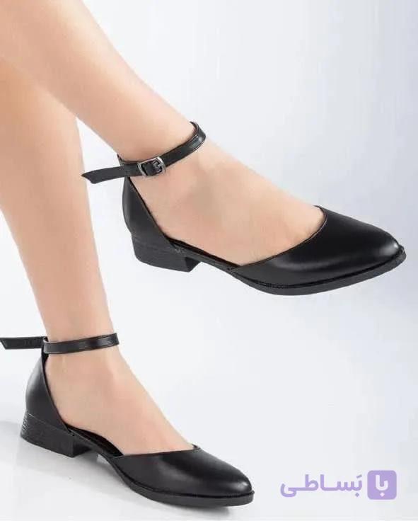 کفش زنانه بندی پاشنه کوتاه مدل آماندا