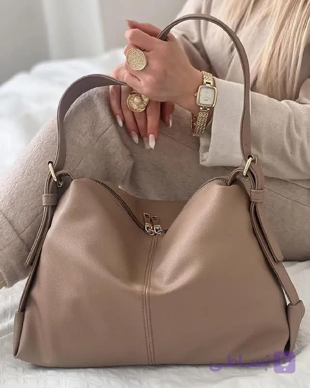 کیف زنانه دوشی شل جنس شرانگ کد7898