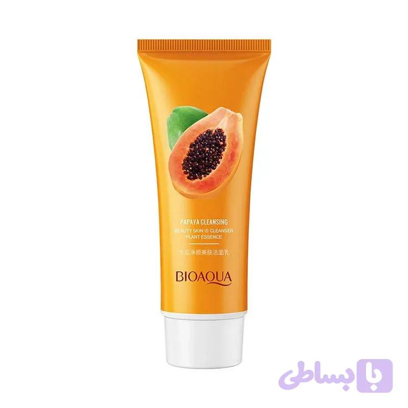 فوم شستشو بایو آکوا مدل PAPAYA CLEANER وزن 100 گرم