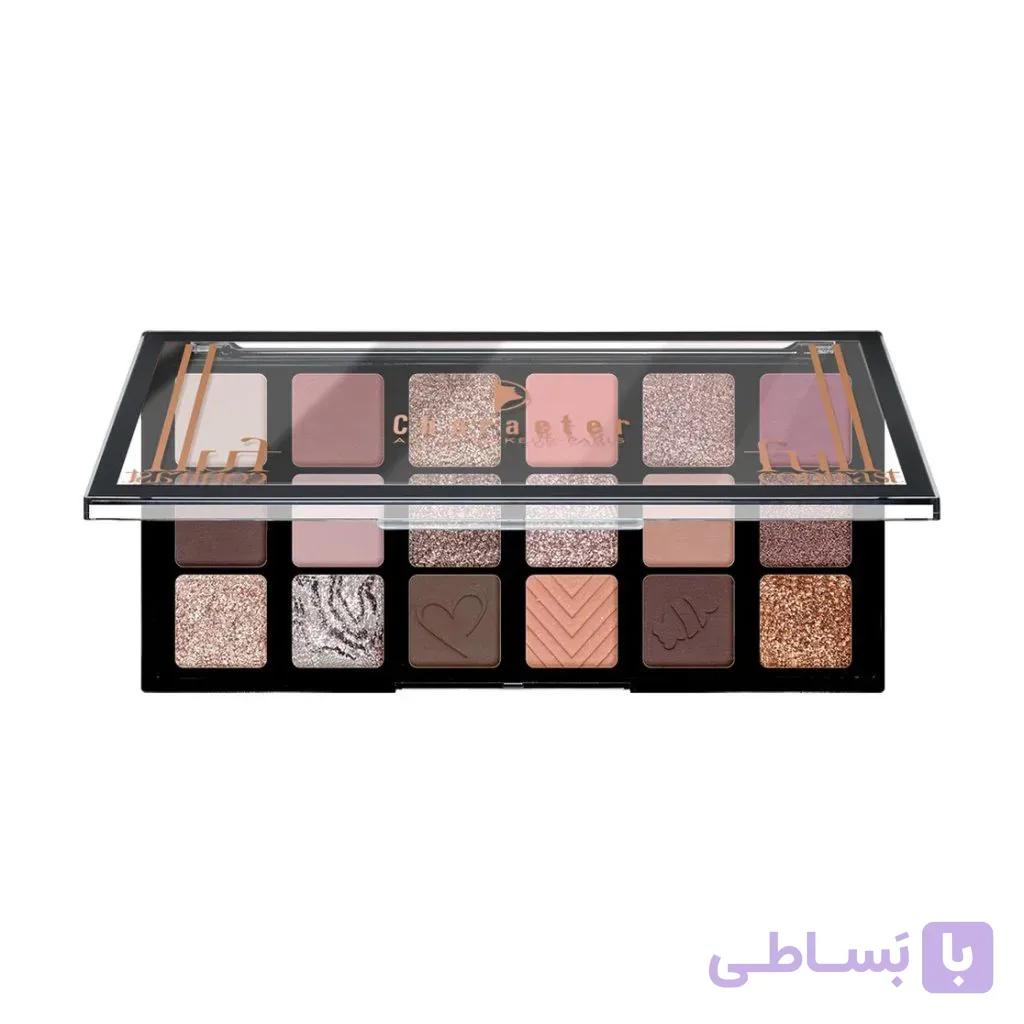 پالت سایه ۱۸ رنگ کارکتر CFC002 | مات و شاین، ماندگاری ۸ ساعته