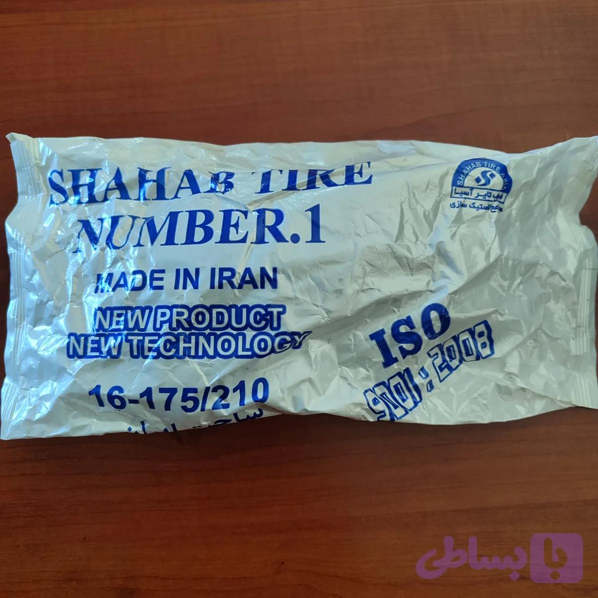تیوپ دوچرخه سایز ۱۶ برند شهاب