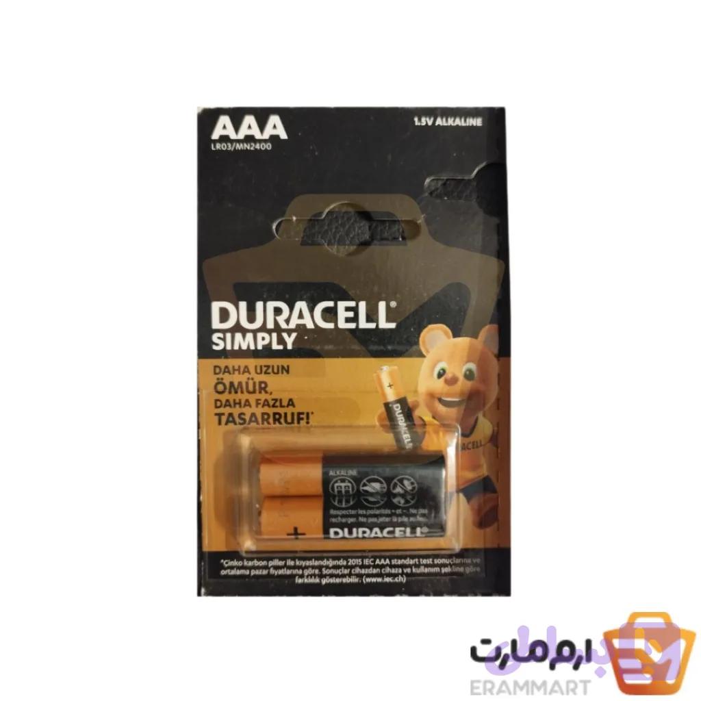 باتری قلمی دوراسل مدل ALKALINE SIMPLY 1.5V بسته دو عددی