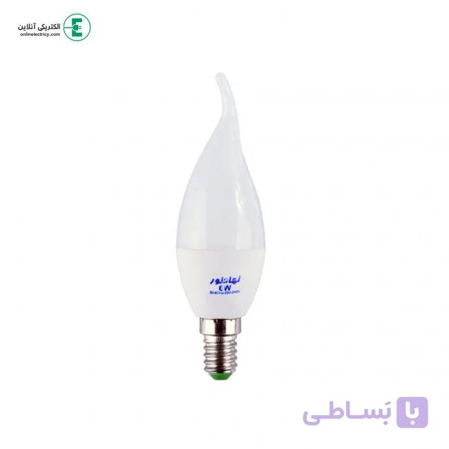 لامپ شمعی LED ال ای دی 6 وات