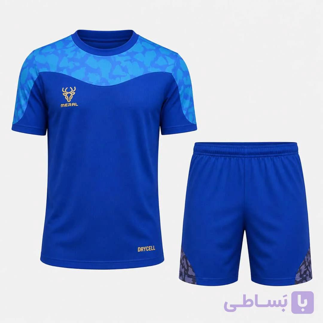 ست پیراهن شورت ورزشی طرح مرال کمان رنگ آبی