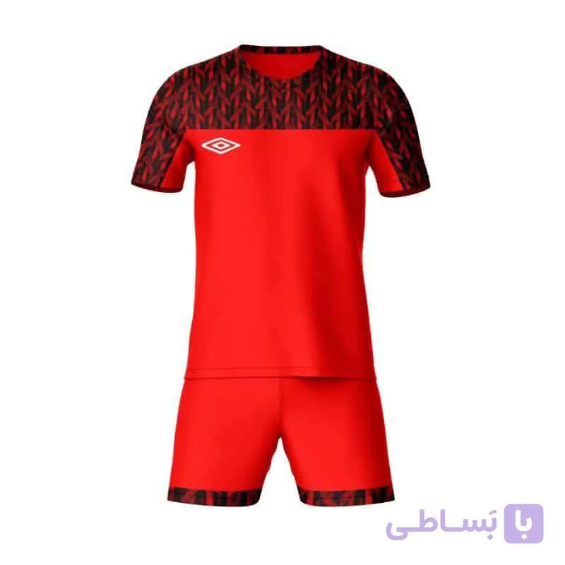 ست پیراهن شورت ورزشی طرح آمبرو کد ۱۰۰۴ رنگ زرد — تصویر 1