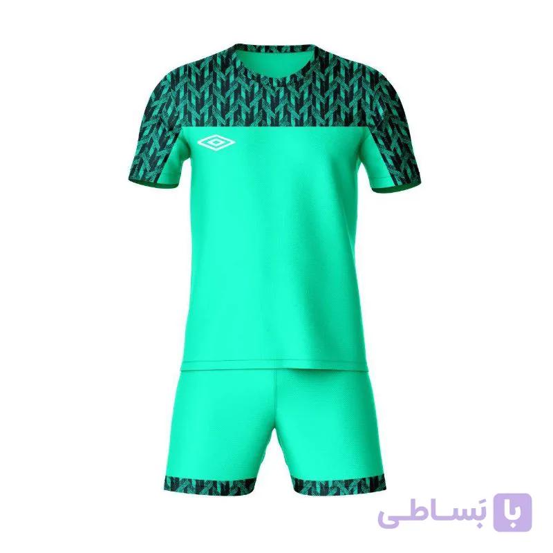 ست پیراهن شورت ورزشی طرح آمبرو کد ۱۰۰۴ رنگ سبز بارسا