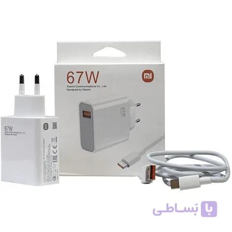 اداپتور شیائومی  ریز درصد 67 وات همراه با کابل( عمده) — تصویر 1