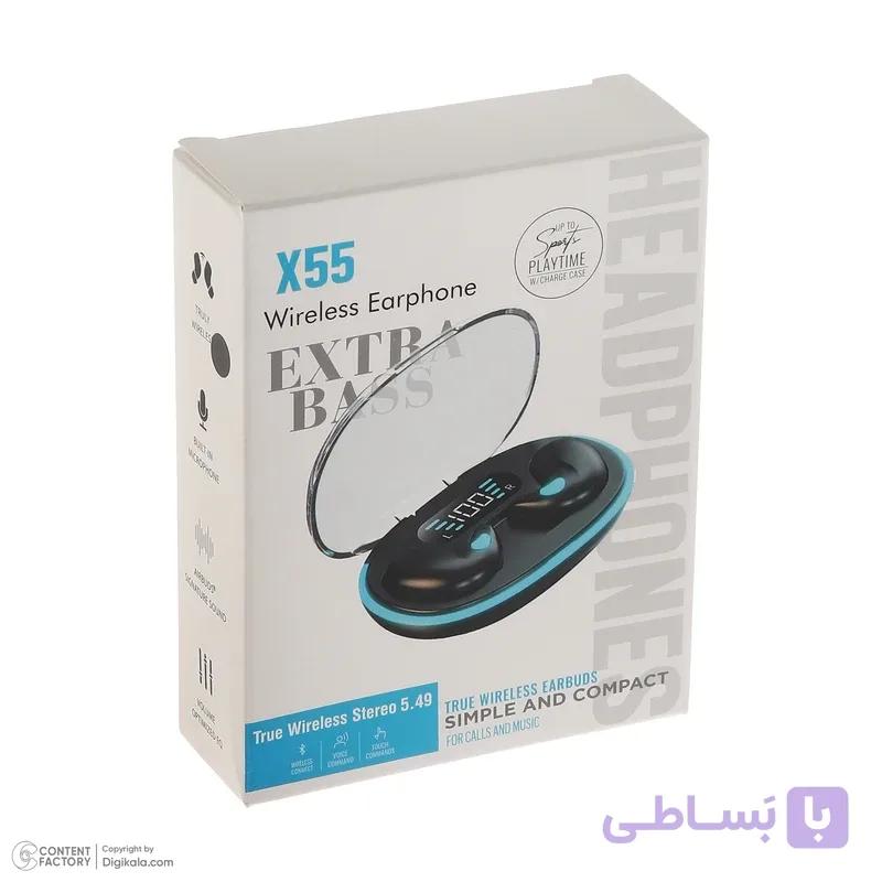 هندزفری بلوتوثی القایی DAMIX مدل X55 ( عمده ) — تصویر 1