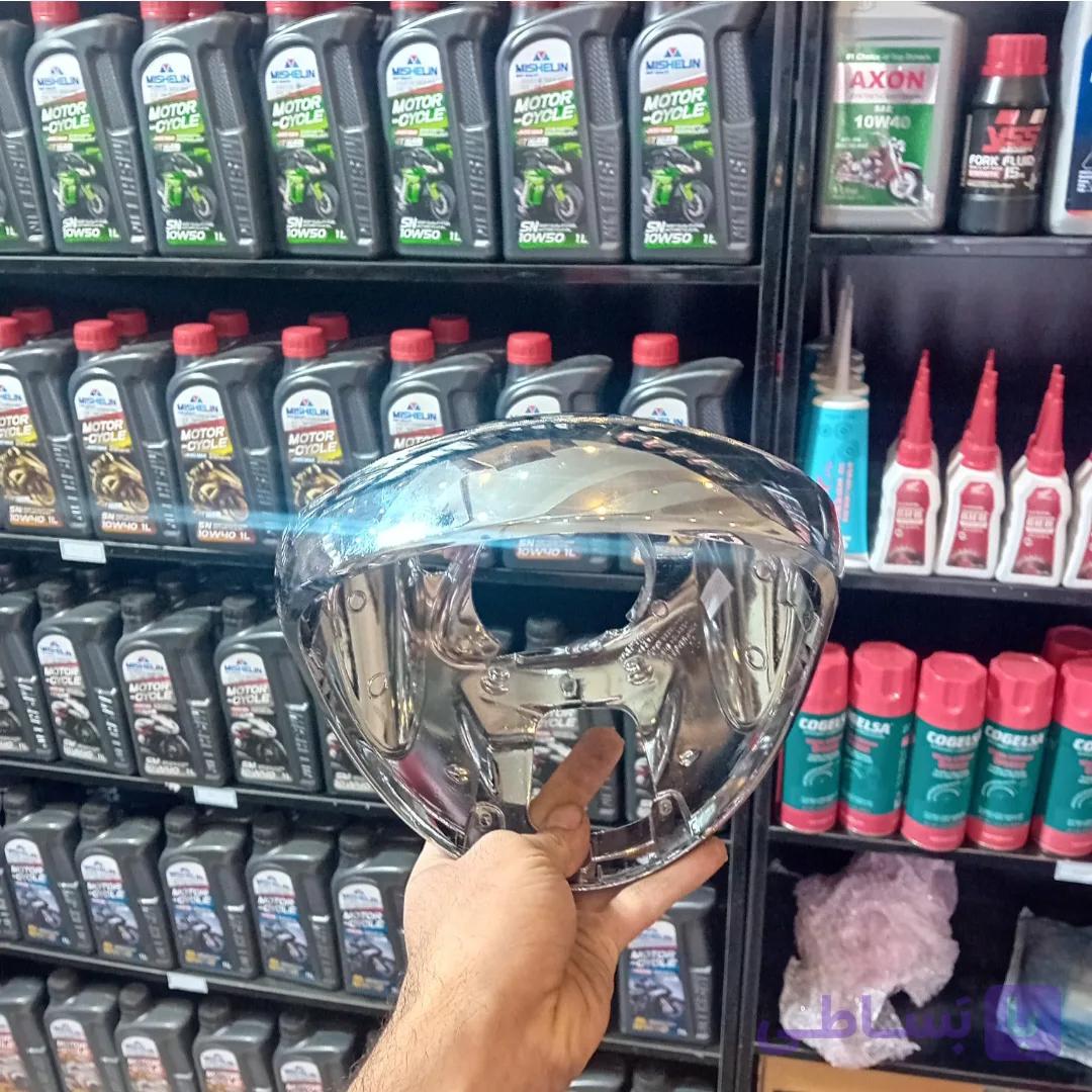 کاور کروم دور بلوری چراغ جلو اونجر ۲۲۰ انژکتوری (2 تکه عقب و جلو)