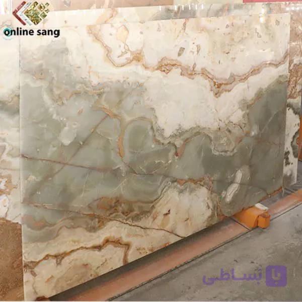 سنگ اسلب مرمر سبز — تصویر 1