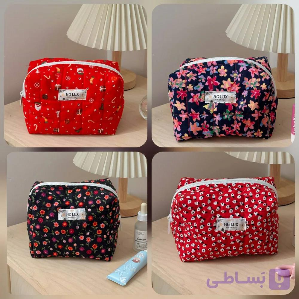 کیف لوازم آرایشی پینترستی سایز بزرگ HGLux | میکاپ بگ لارج فانتزی — تصویر 1