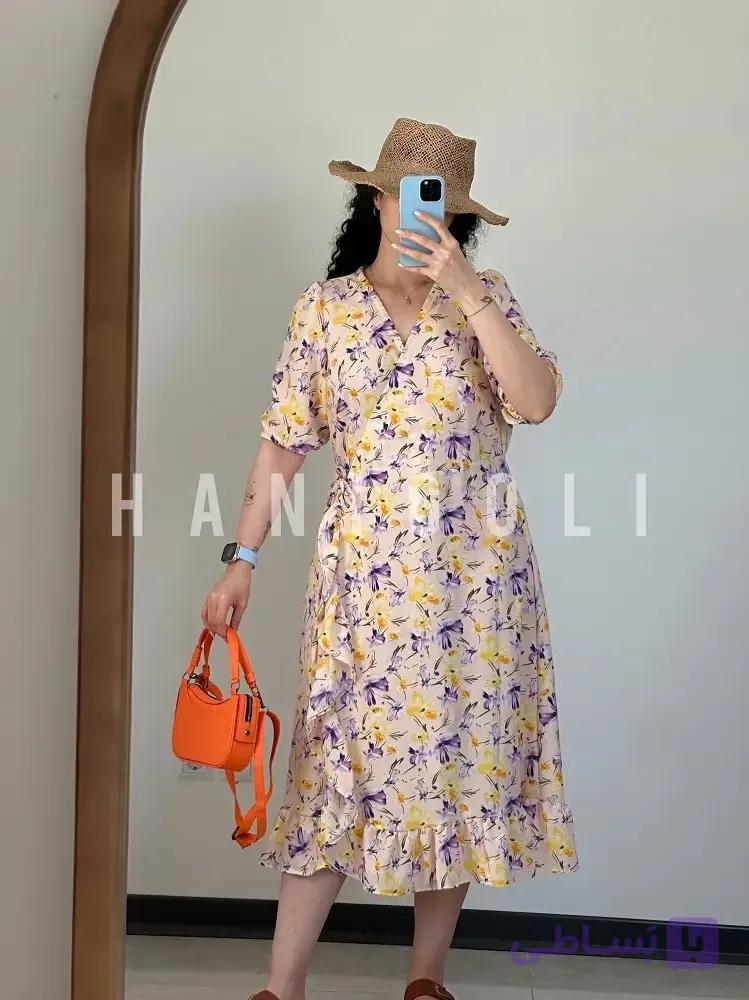 پیراهن زنانه مدل نسیم حانی گلی — تصویر 1