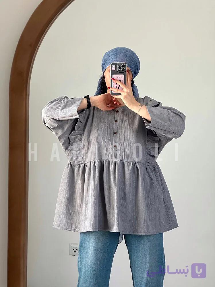 مانتو عروسکی چین‌دار شانتون مدل دلوریس | برند حانی گلی — تصویر 1