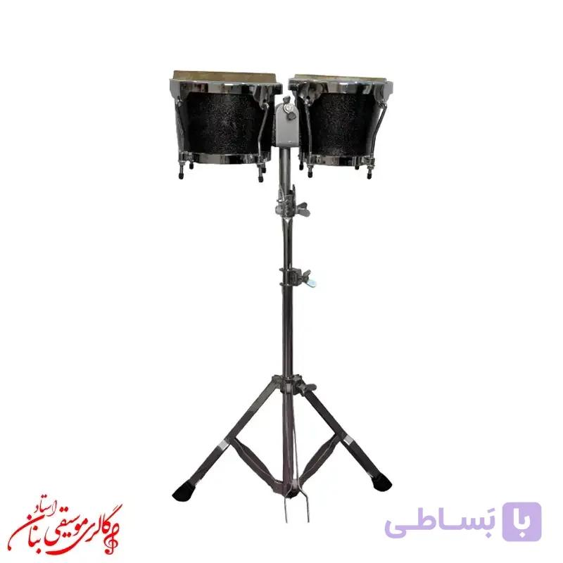 بینگو بانگو پژواک رنگ زرشکی همراه کاور و پایه استیل — تصویر 1