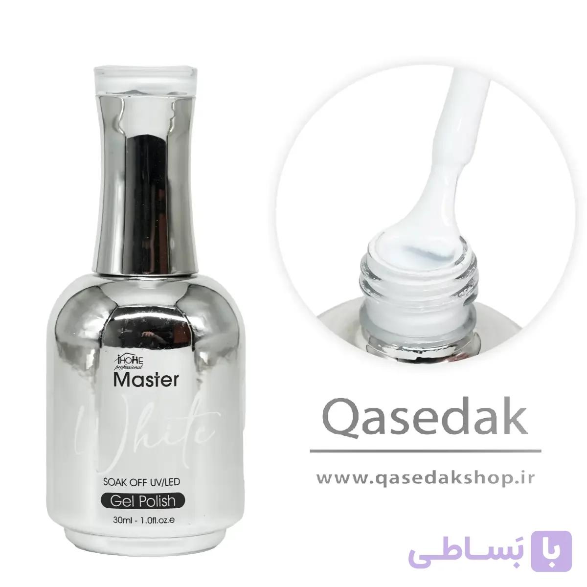 لاک ژل سفید  مستر MASTER 30ML ناخن