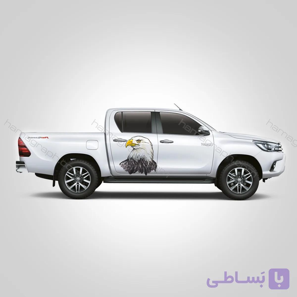 برچسب بدنه ماشین آفرود طرح the eagle