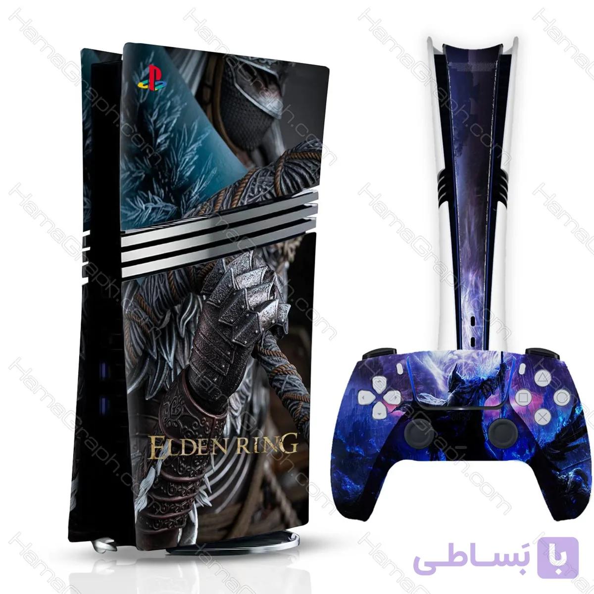 برچسب پلی استیشن 5 پرو طرح elden ring — تصویر 1