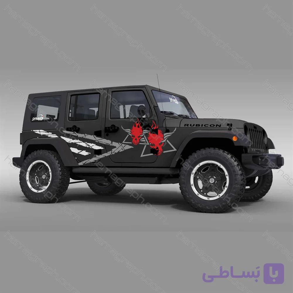 استیکر ماشین آفرود طرح W 012 — تصویر 1