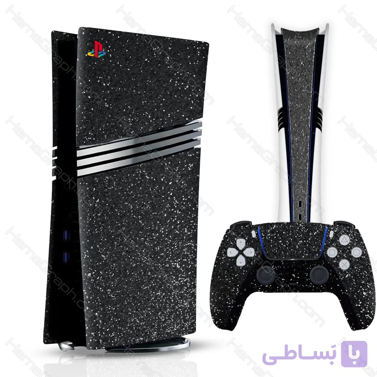 برچسب پلی استیشن 5 پرو طرح black shine