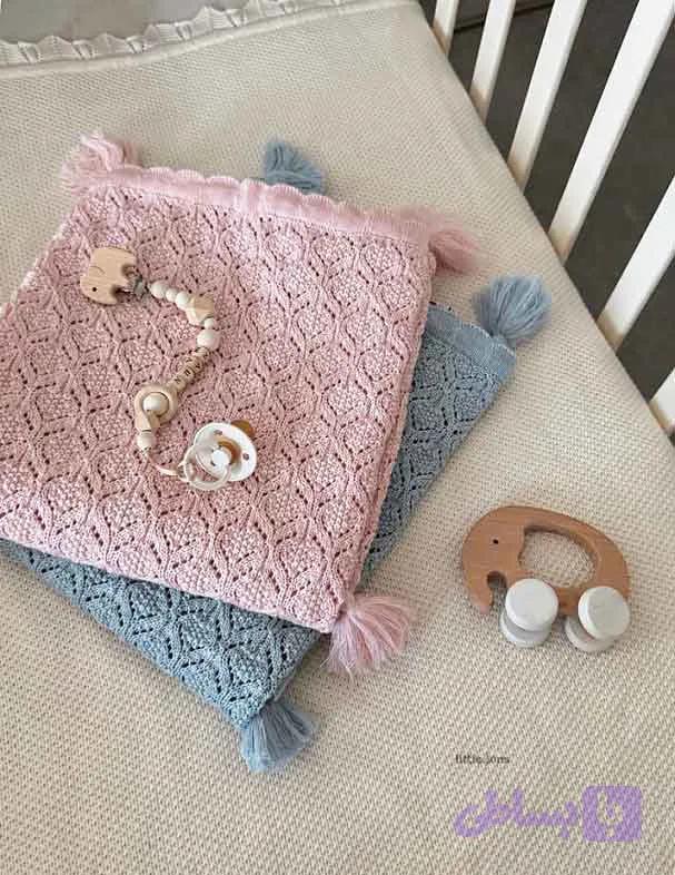 ‌پتوی بافت توری نواردار — تصویر 1