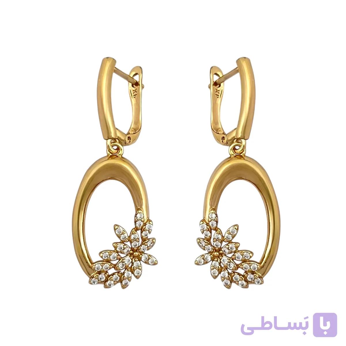گوشواره زنانه جواهری ژوپینگ کد E03