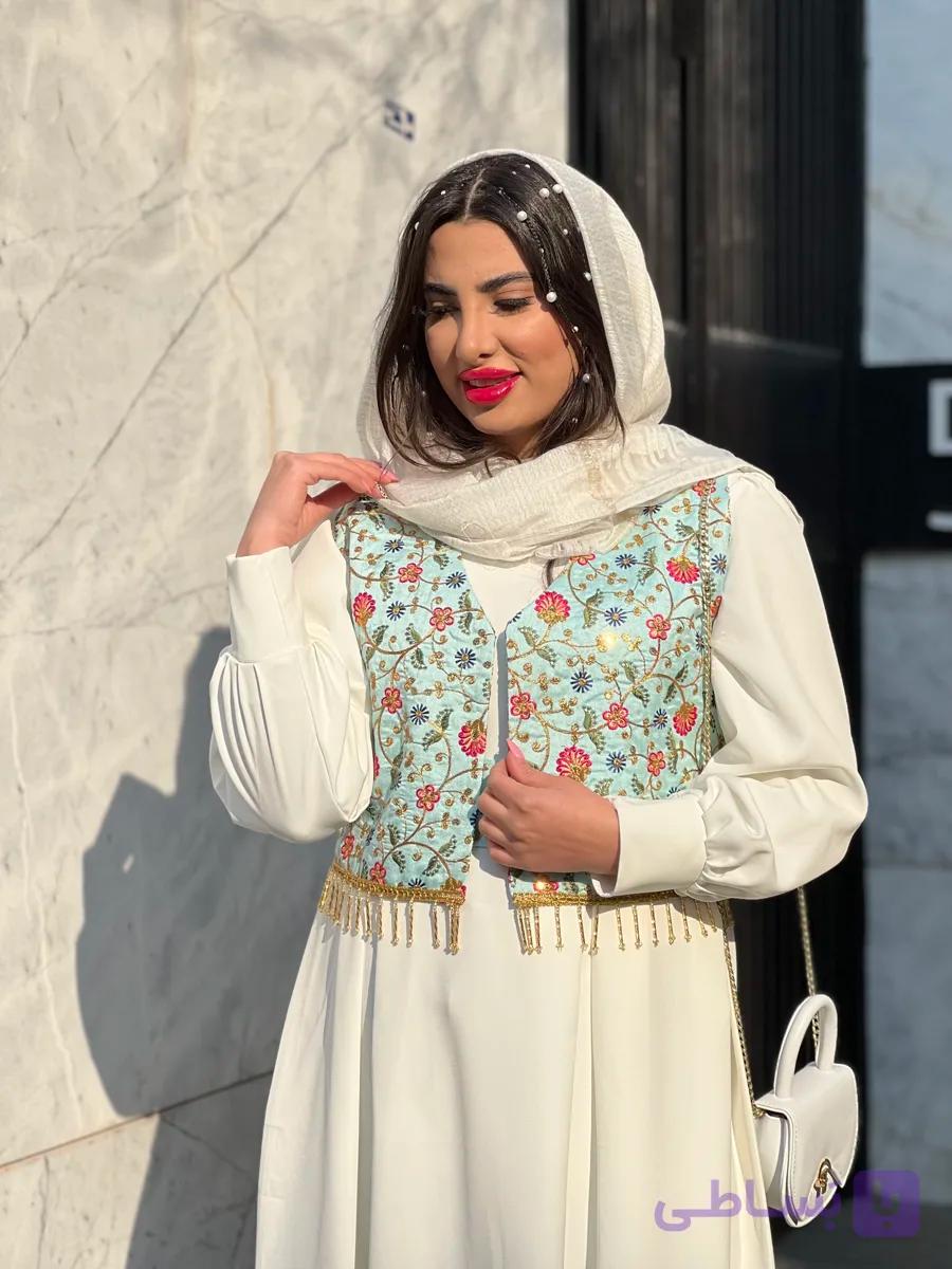 جلیقه سوزندوزی زنانه مدل عروس