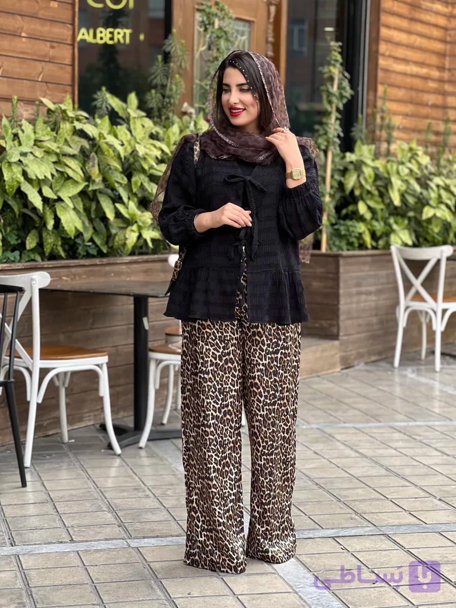 مانتو کوکدوزی جلو گره ای زنانه سلنا