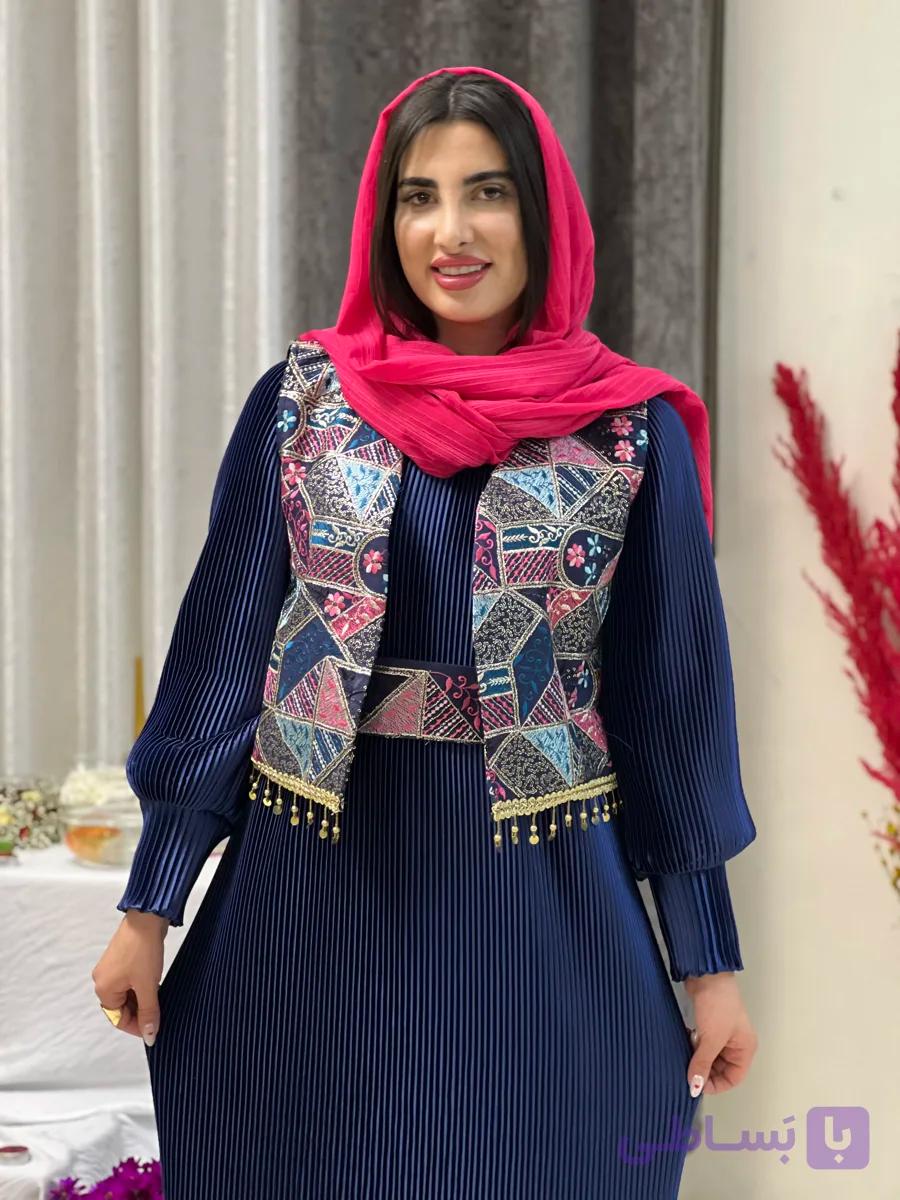 جلیقه سوزندوزی زنانه گلبهار
