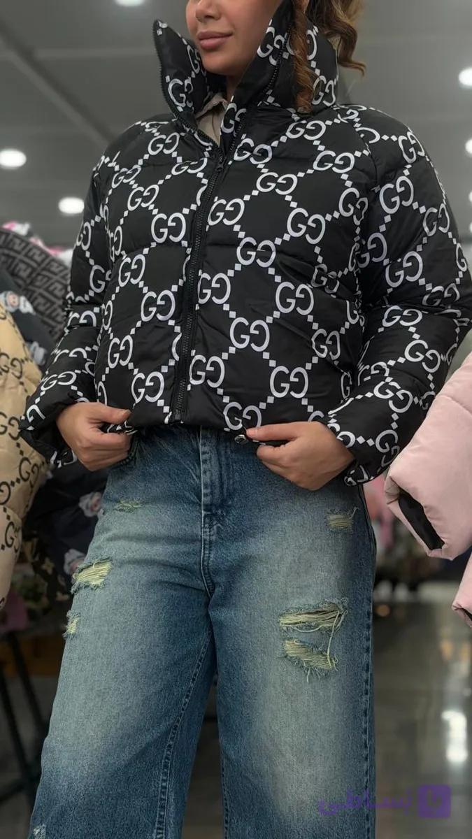 کاپشن زنانه طرح دار کد ۱
