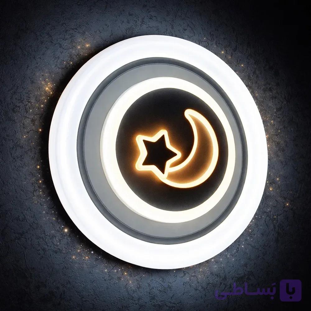 چراغ سقفی گرد ویمکس طرح ماه و ستاره 4 حالته — تصویر 1