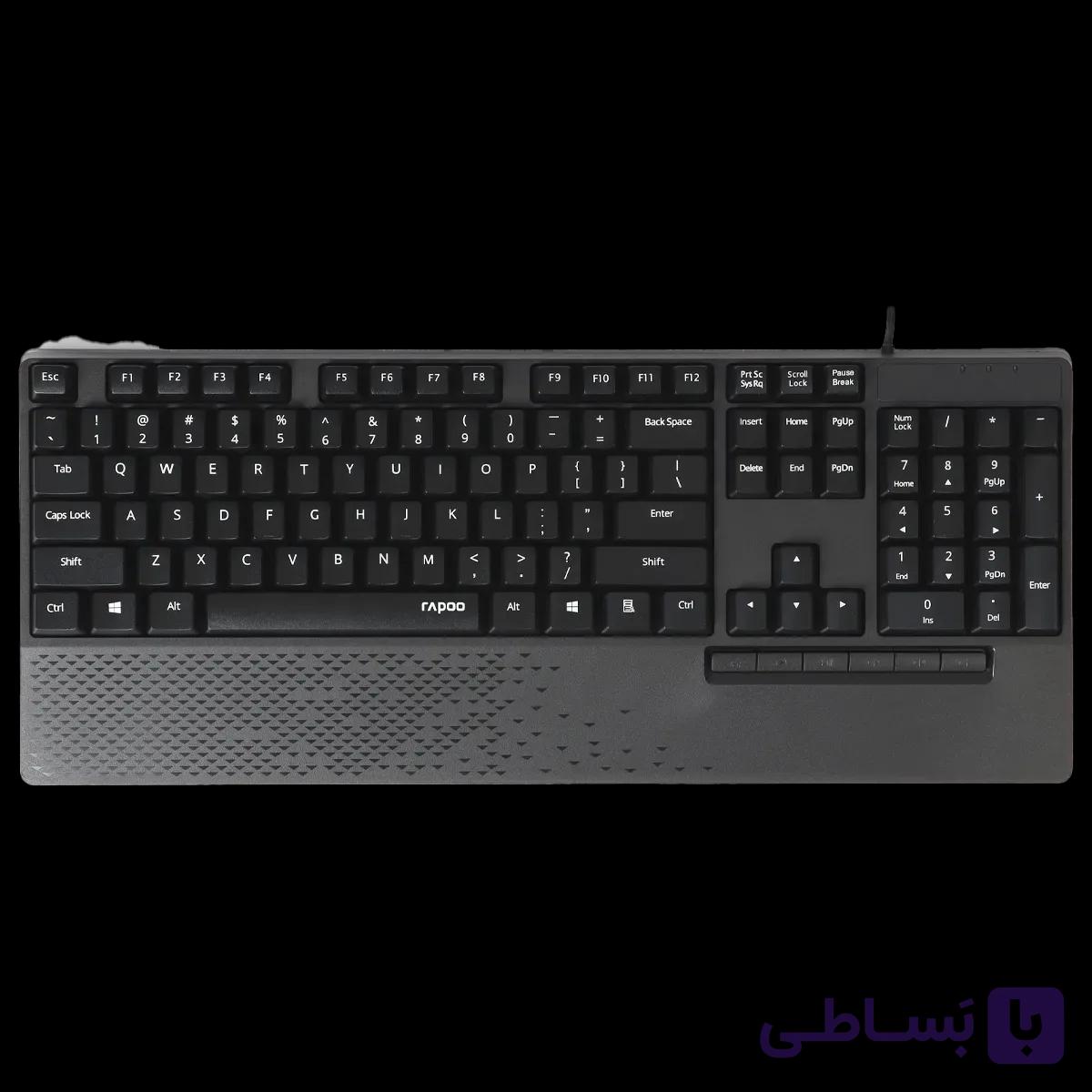 کیبورد با سیم رپو مدل Rapoo NK2000 — تصویر 1