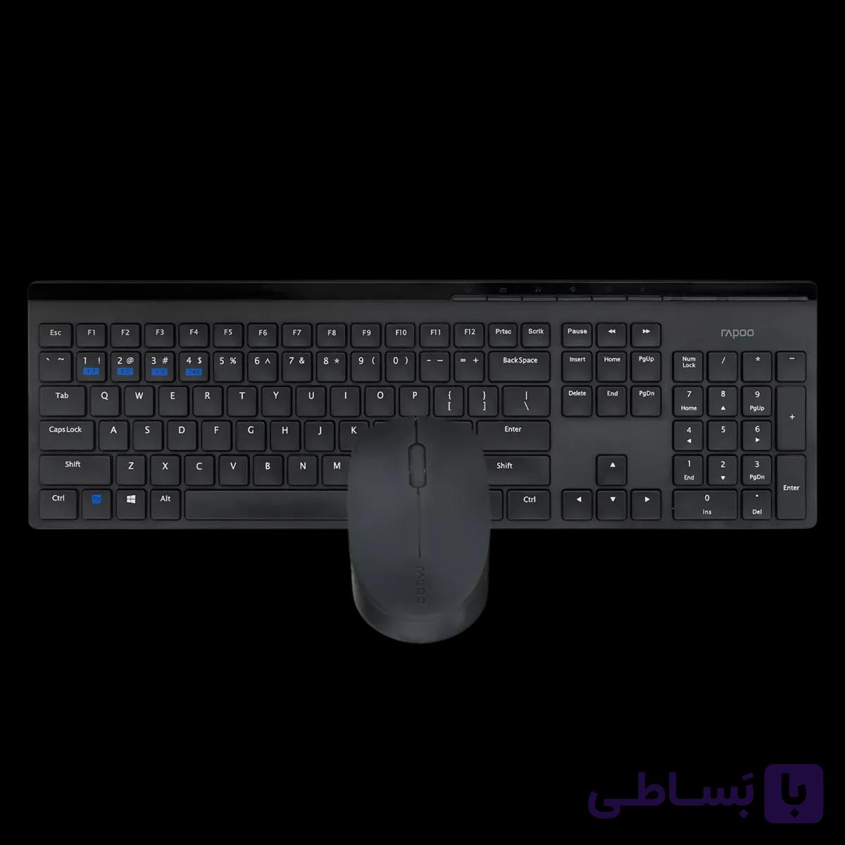 کیبورد و ماوس بی سیم رپو مدل Rapoo 8110M — تصویر 1