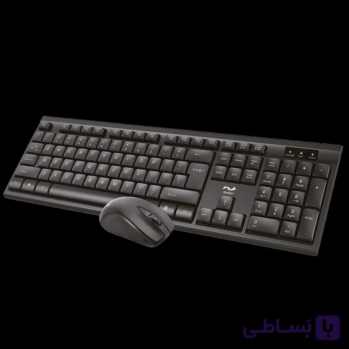 کیبورد و ماوس بی سیم زیچر مدل Sicher KM215 — تصویر 1