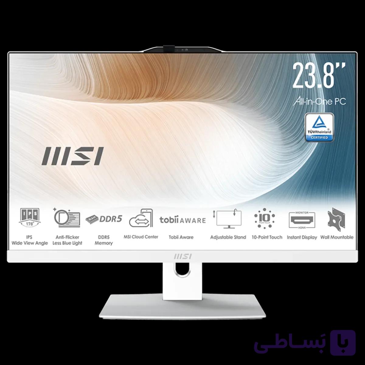 آل این وان(All In One) ام اس آی مدل MSI Modern AM242P 1M Core 3(100U) 8GB 500SSD Intel — تصویر 1