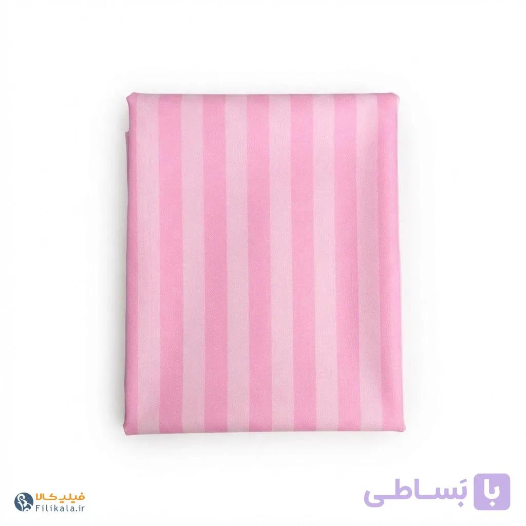 پرده حمام ساتن طرح راه راه سایز 180×180سانتی متر — تصویر 1