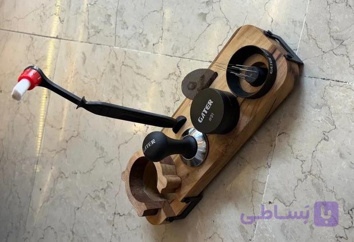 ست کامل تجهیزات قهوه  چوب گردو ساده 51