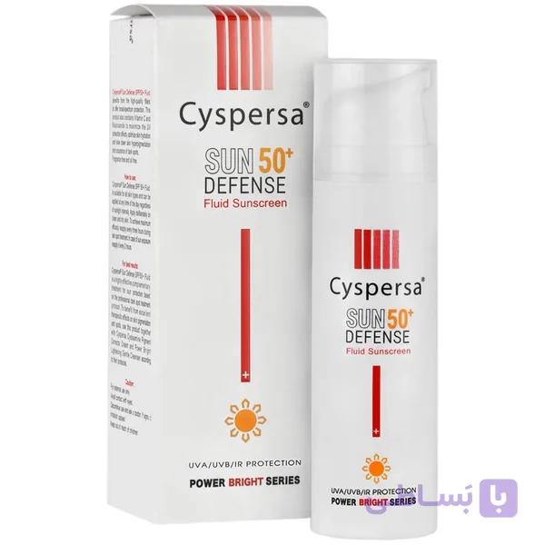 فلوئید ضد آفتاب ضدلک و روشن کننده سیسپرسا +SPF 50 بی رنگ