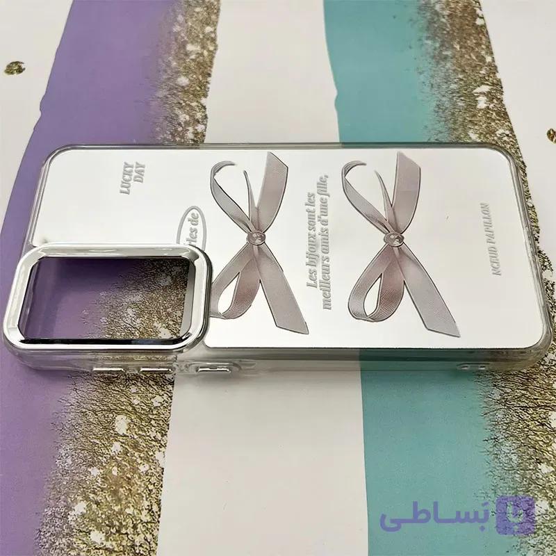 قاب گوشی Galaxy A55 سامسونگ آینه ای طرح پاپیون کد 1129