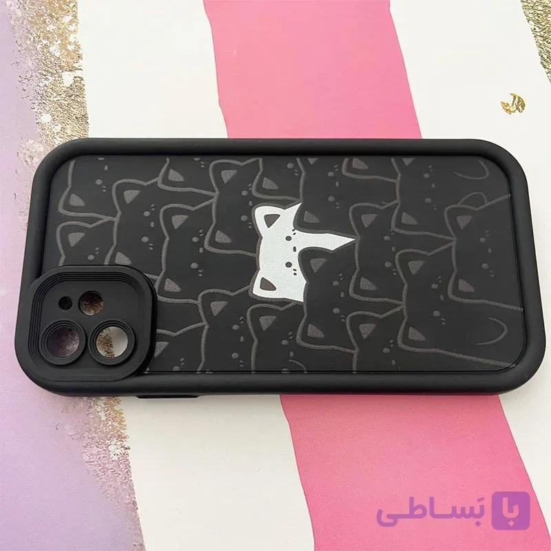 قاب گوشی iPhone 11 آیفون سولید طرح گربه کد 770 — تصویر 1