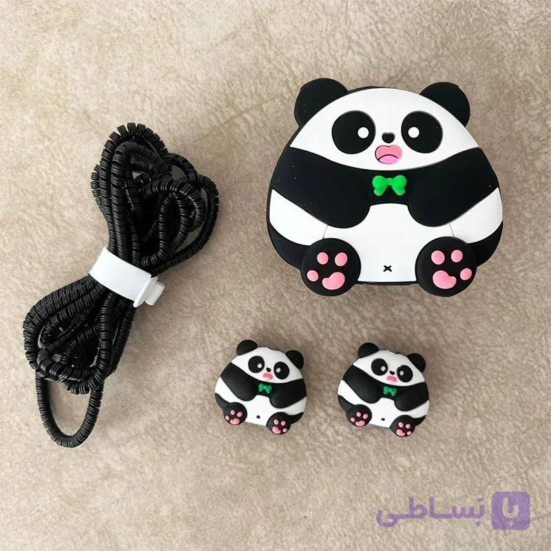 ست 5 تکه محافظ شارژر آیفون 20 وات طرح پاندا کد 1128 — تصویر 1