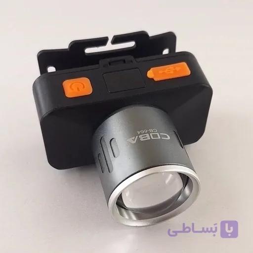 چراغ پیشانی LEDقابل شارژcoba-664