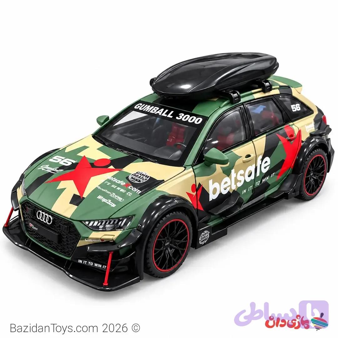 ماکت فلزی آئودی RS6 سبز طرح Gumball 3000 — تصویر 1