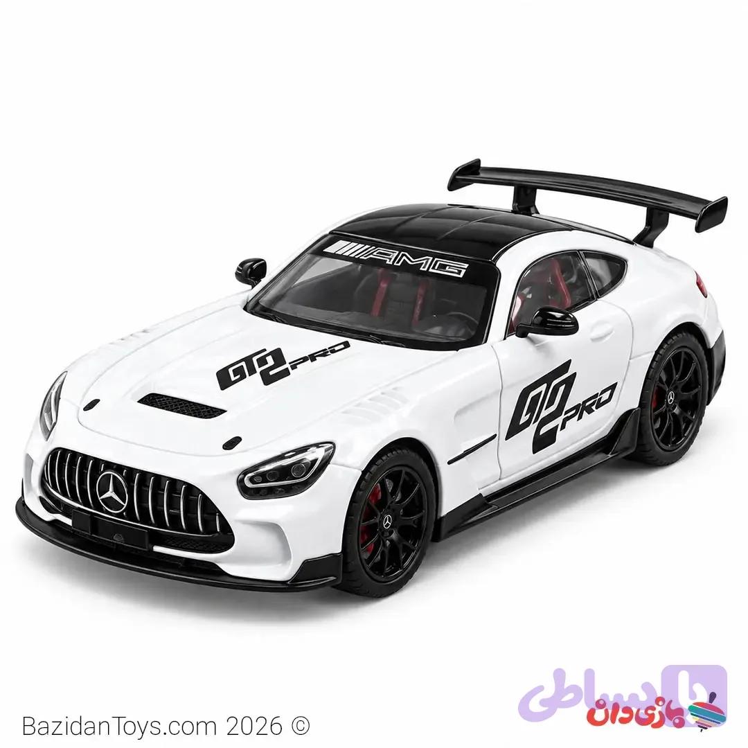 ماکت مرسدس بنز AMG GT2 PRO سفید | درب و صندوق بازشو — تصویر 1