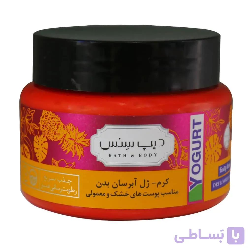 کرم ژل آبرسان بدن گلاب دیپ سنس
