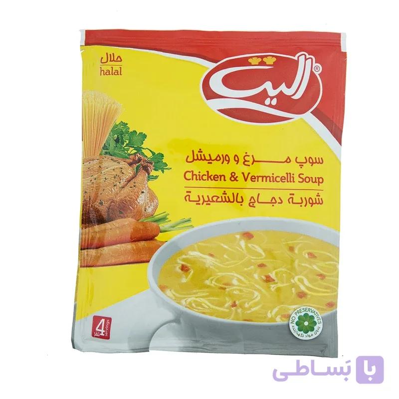 سوپ مرغ و ورمیشل الیت – 75 گرم