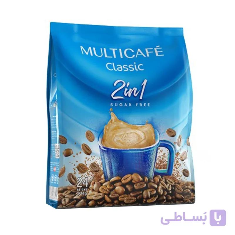 کافی میکس 2 در 1 بدون شکر مولتی کافه — تصویر 1