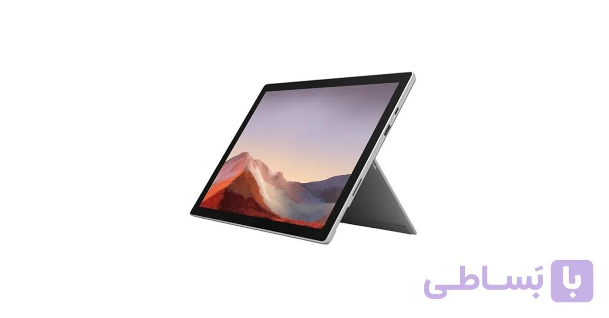 سرفیس پرو 7+ core i5 16/256 نقره ای سیم کارت خور همراه با کیبورد درحد نو — تصویر 1
