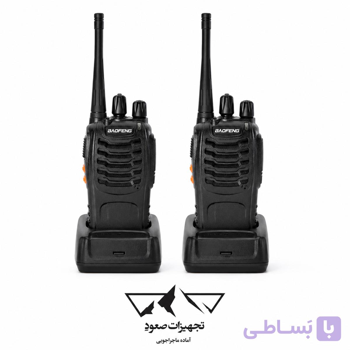 بی‌سیم واکی تاکی باوفنگ مدل BF-888S | مناسب کوهنوردی، طبیعت‌گردی و نگهبانی