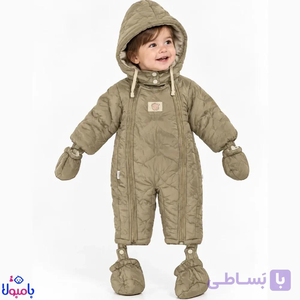 سرهمی کاپشنی نوزادی کالباسی | سرهمی زمستانی کودک — تصویر 1